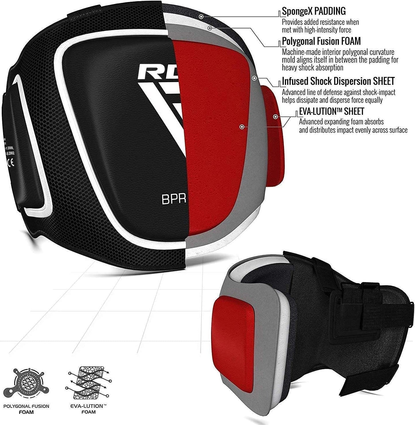 RDX T1 Coach Bauchschutzpolster