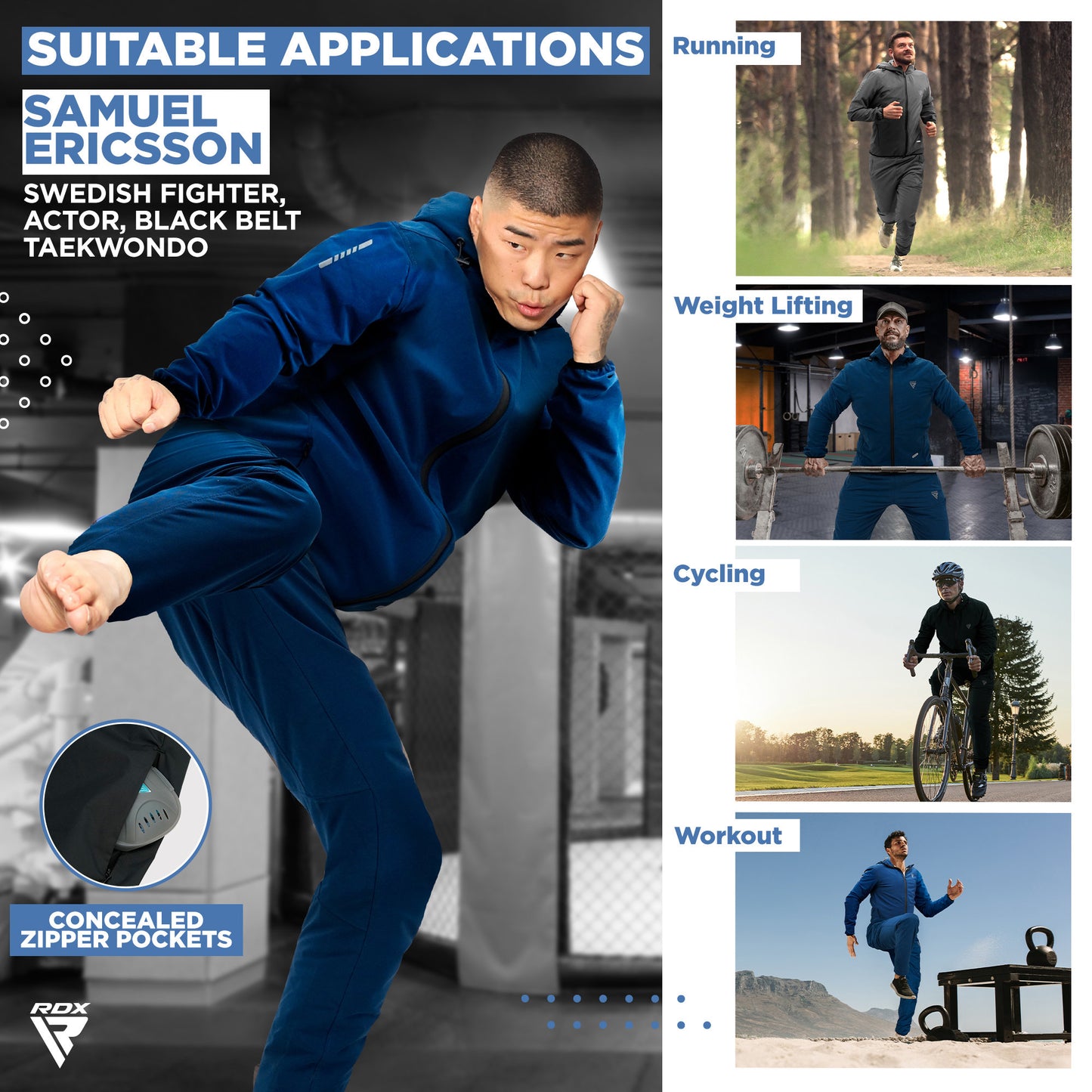 RDX H2+ Schwitzanzug Sauna Suit Slim Fit