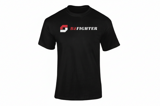 B2FIGHTER The Logo Essential T-Shirt schwarz mit Bild-Logo