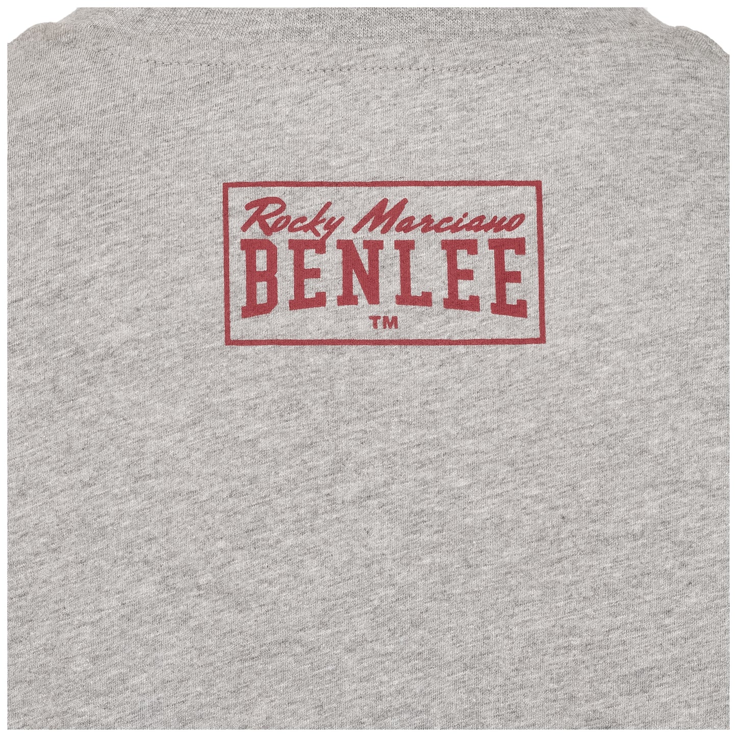 BENLEE T-Shirt meliertem Grau mit großem Rückenlogo