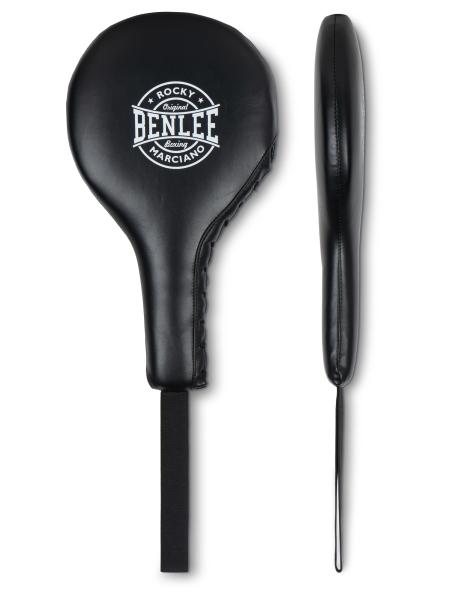 Schwarzes Boxpaddel-Set, Vorder- und Seitenansicht, BENLEE Logo