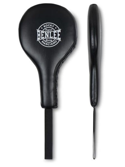 Schwarzes Boxpaddel-Set, Vorder- und Seitenansicht, BENLEE Logo
