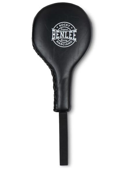 Schwarzes Boxpaddel mit BENLEE Logo, gepolsterte Schlagfläche
