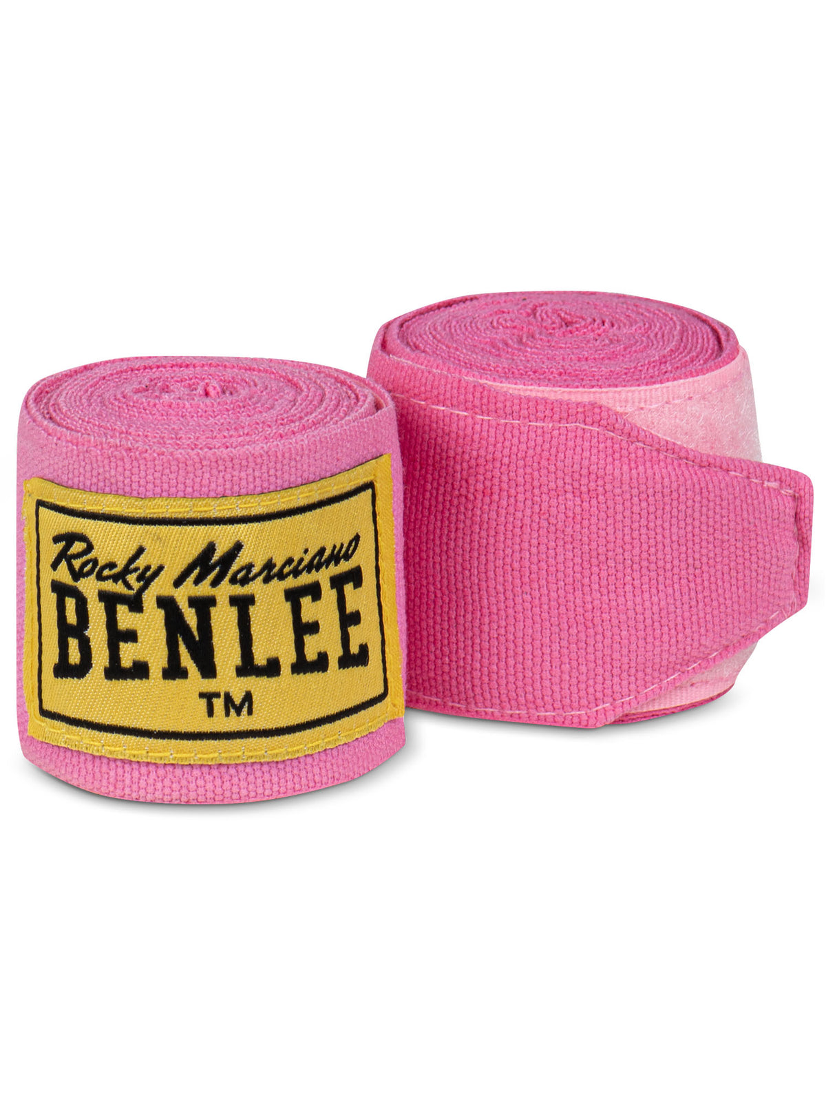 Elastische Handbandagen mit BENLEE-Aufnäher, rosa, je 2 m