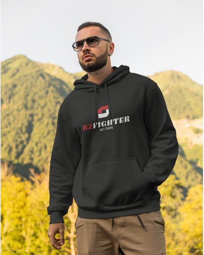 B2FIGHTER Hoodie Logo für Sport & Freizeit
