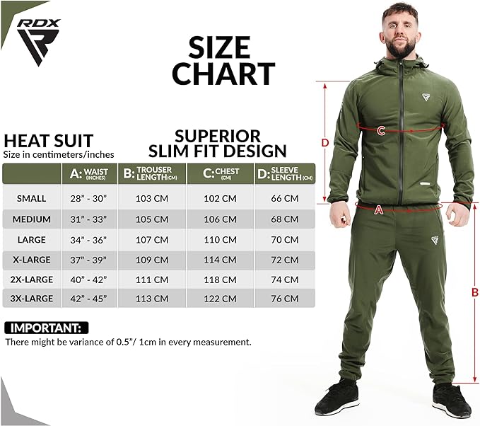 RDX H2+ Schwitzanzug Sauna Suit Slim Fit