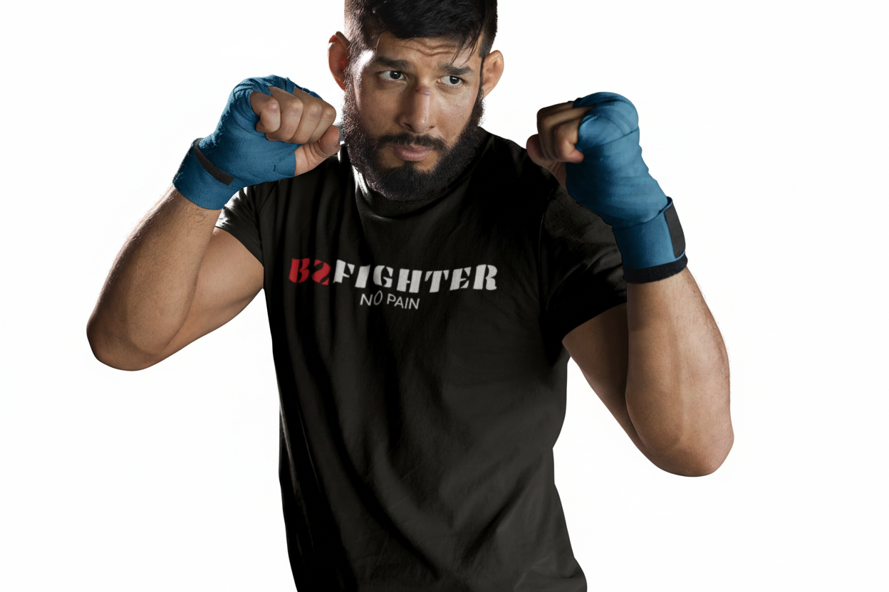 t-shirt-schwarz-btr04-b2-fighter-no-pain_3
