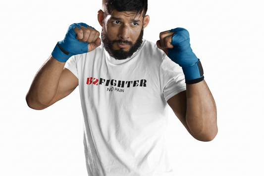 B2FIGHTER Classic Slogan T-Shirt Kampfsport Streetwear Look
