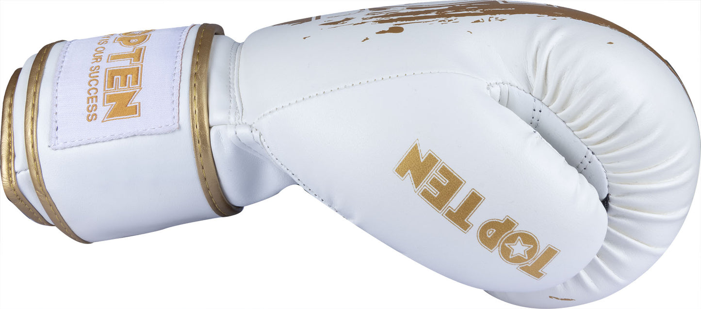 TOPTEN Power Ink Golden Star Boxhandschuhe Seitenansicht Design Detail
