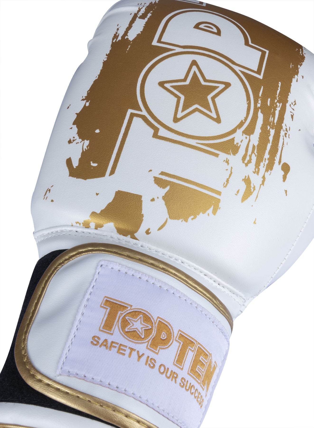 TOPTEN Power Ink Golden Star Logo goldener Print Detail
